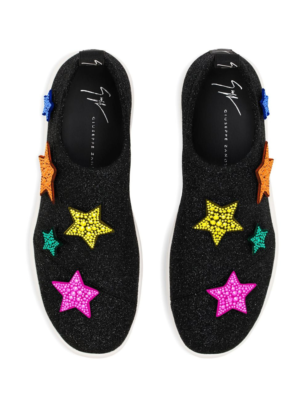 rhinestone-embellished star patches - 3