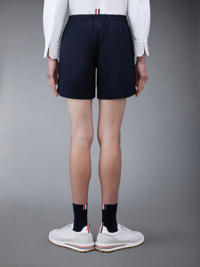 Thom Browne Navy Cotton Twill Drawstring Rugby Shorts outlook