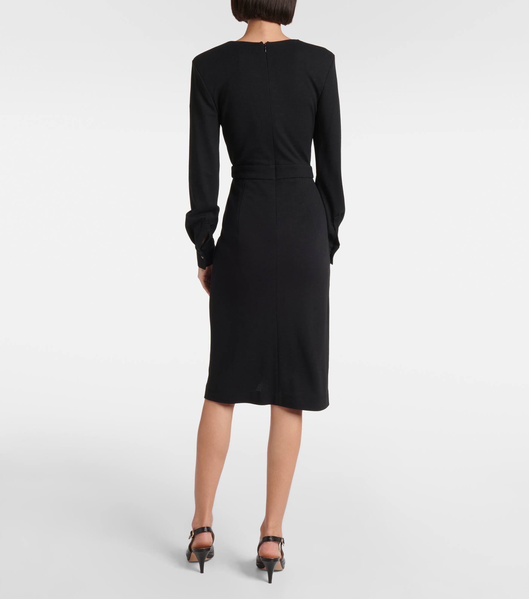 MAX MARA ワンピース Virtus gathered jersey midi dress976179 MAX MARA ワンピース Virtus gathered jersey midi dress976179