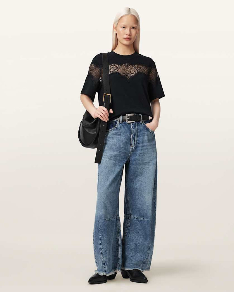ALLSAINTS LISA LACE AMELIE T-SHIRT outlook
