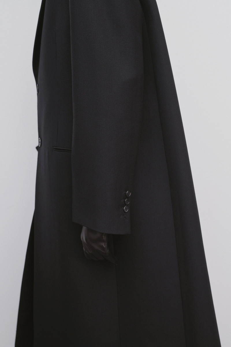 Cheval Coat in Virgin Wool and Mohair 5