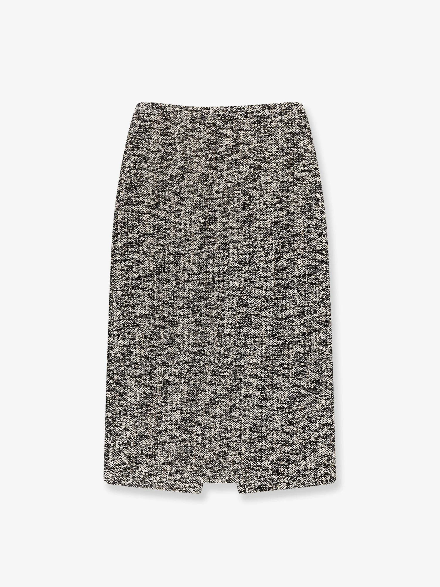 Midi Skirt In Laminated Bouclé Fabric - 1