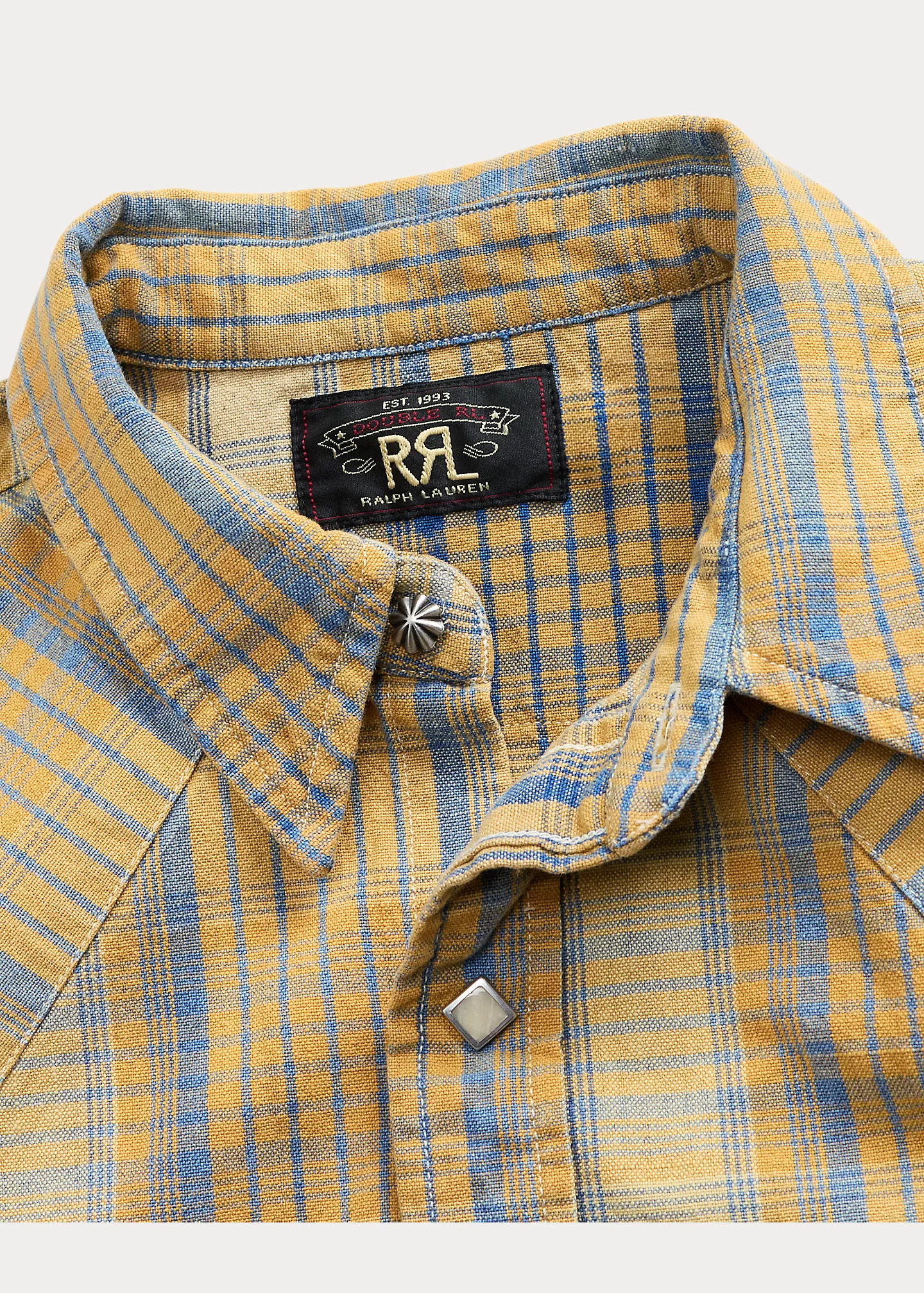 Slim Fit Plaid Western Shirt - 3