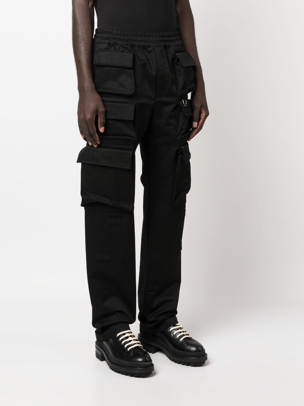 multi-pocket cotton cargo trousers - 3