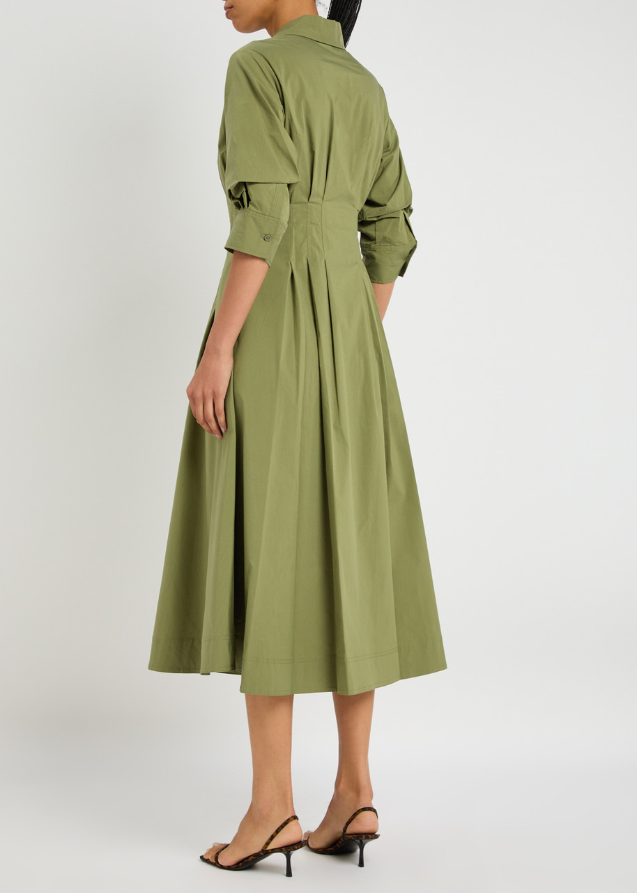 Simkhai Jazz Cotton-blend Poplin Midi Shirt Dress - 3