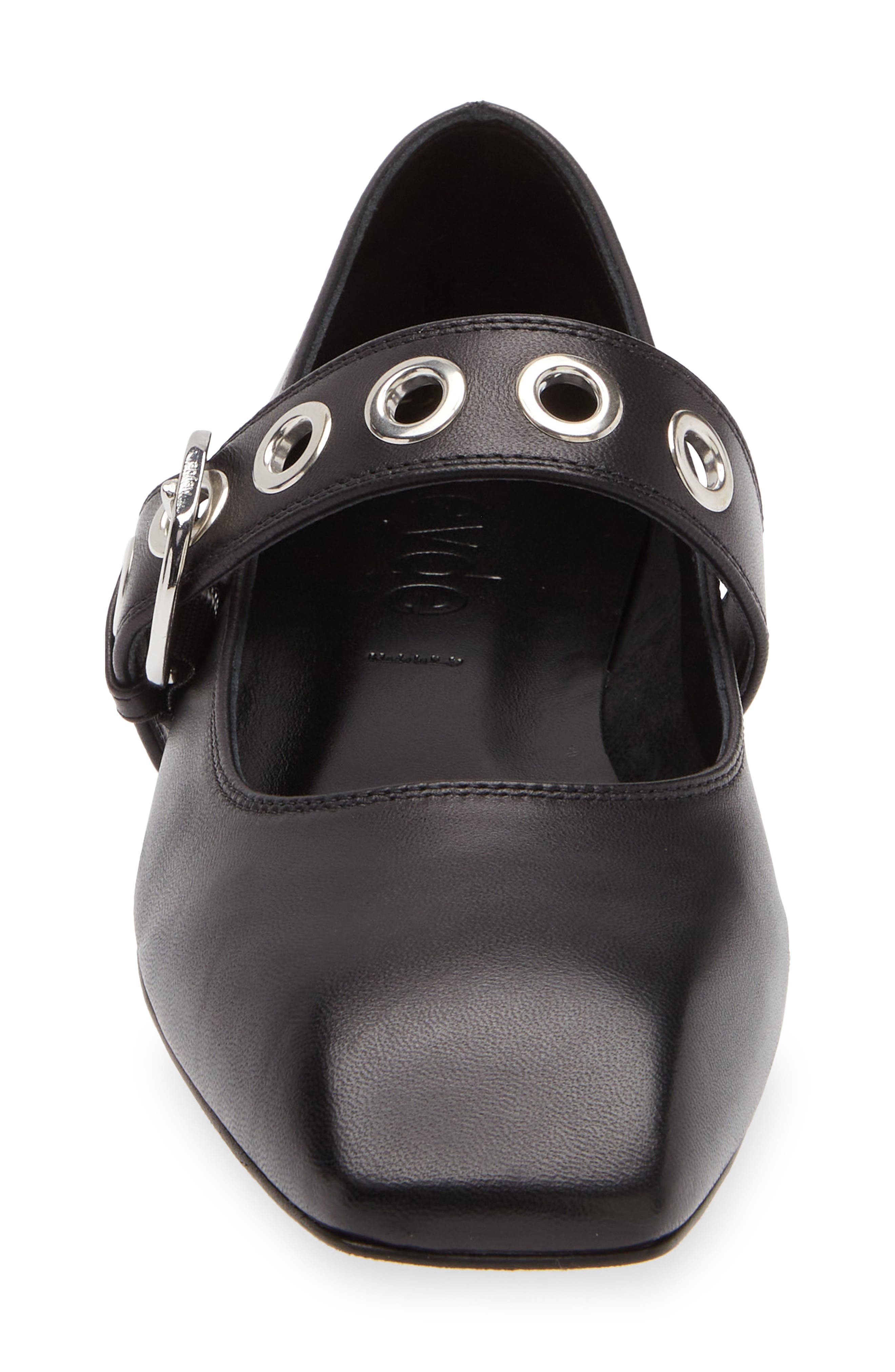 aeyde Uma Eyelet Mary Jane Flat in Black at Nordstrom - 4