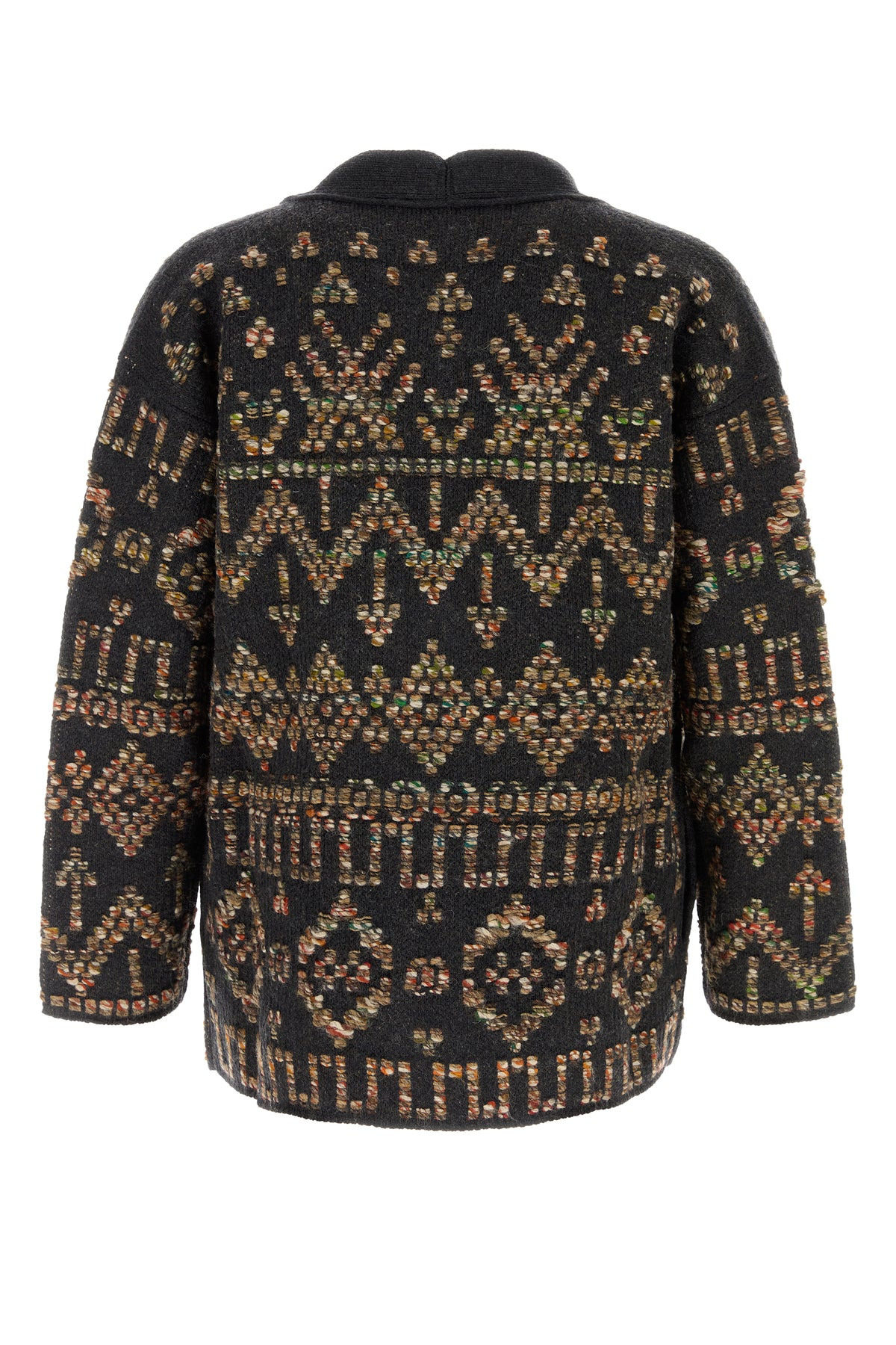 Embroidered wool blend Grunge Beat cardigan - 2