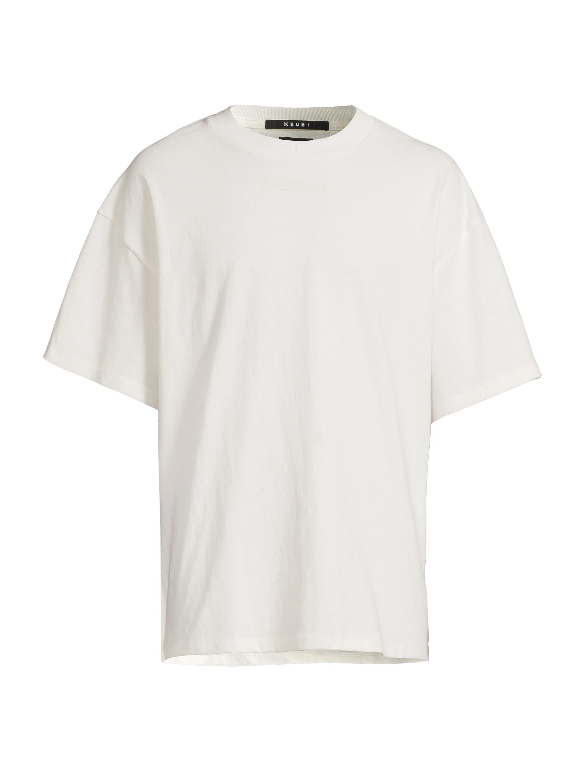 Men's Democrazy Boxy Cotton T-Shirt - White - 1