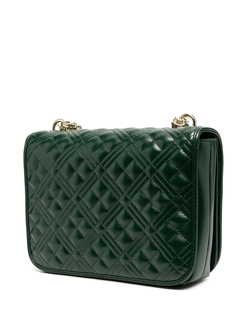 quilted logo shoulder bag - 3