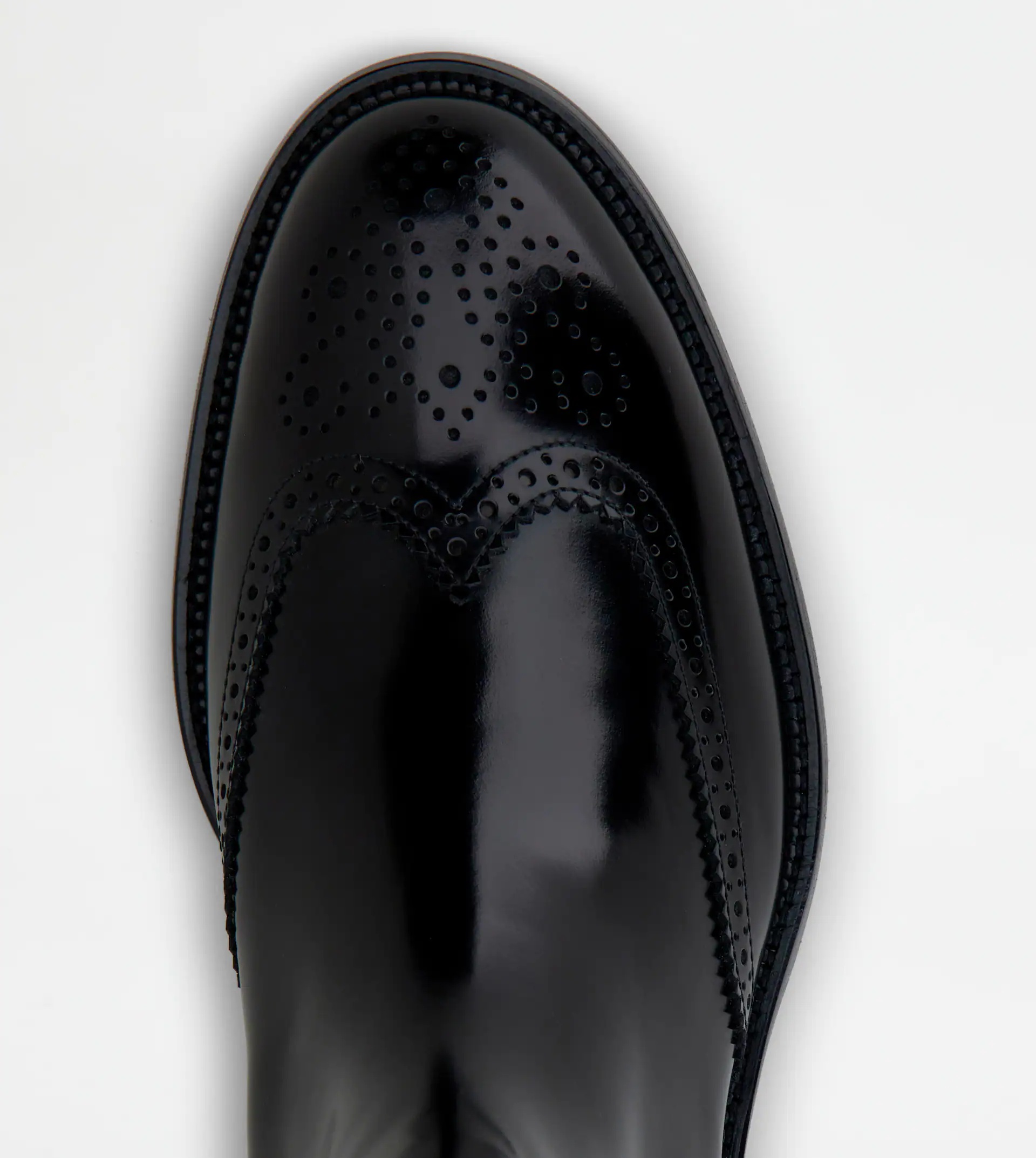 ANKLE BOOTS IN LEATHER - BLACK - 3