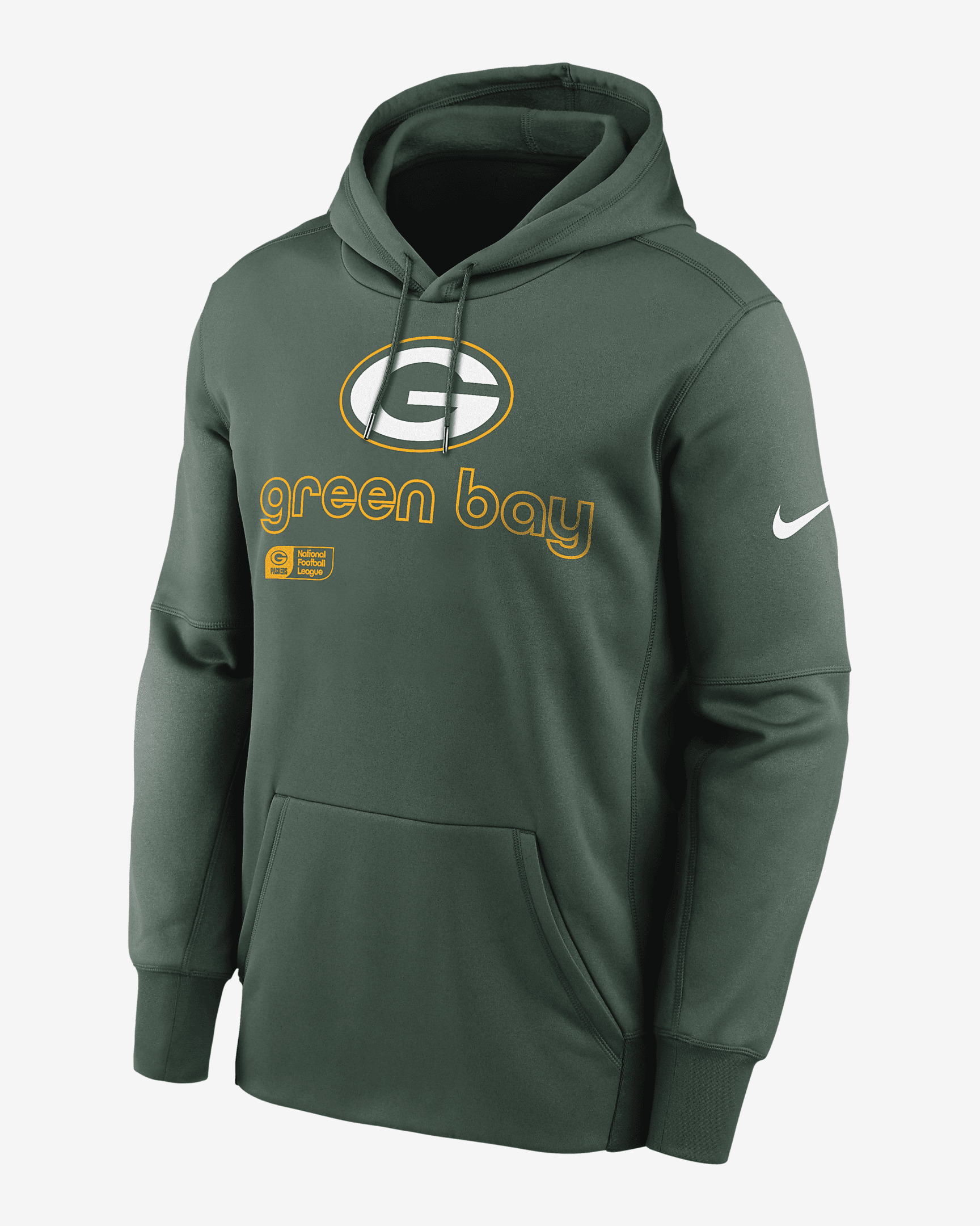 Green Bay Packers Men’s Nike Therma NFL Pullover Hoodie - 1