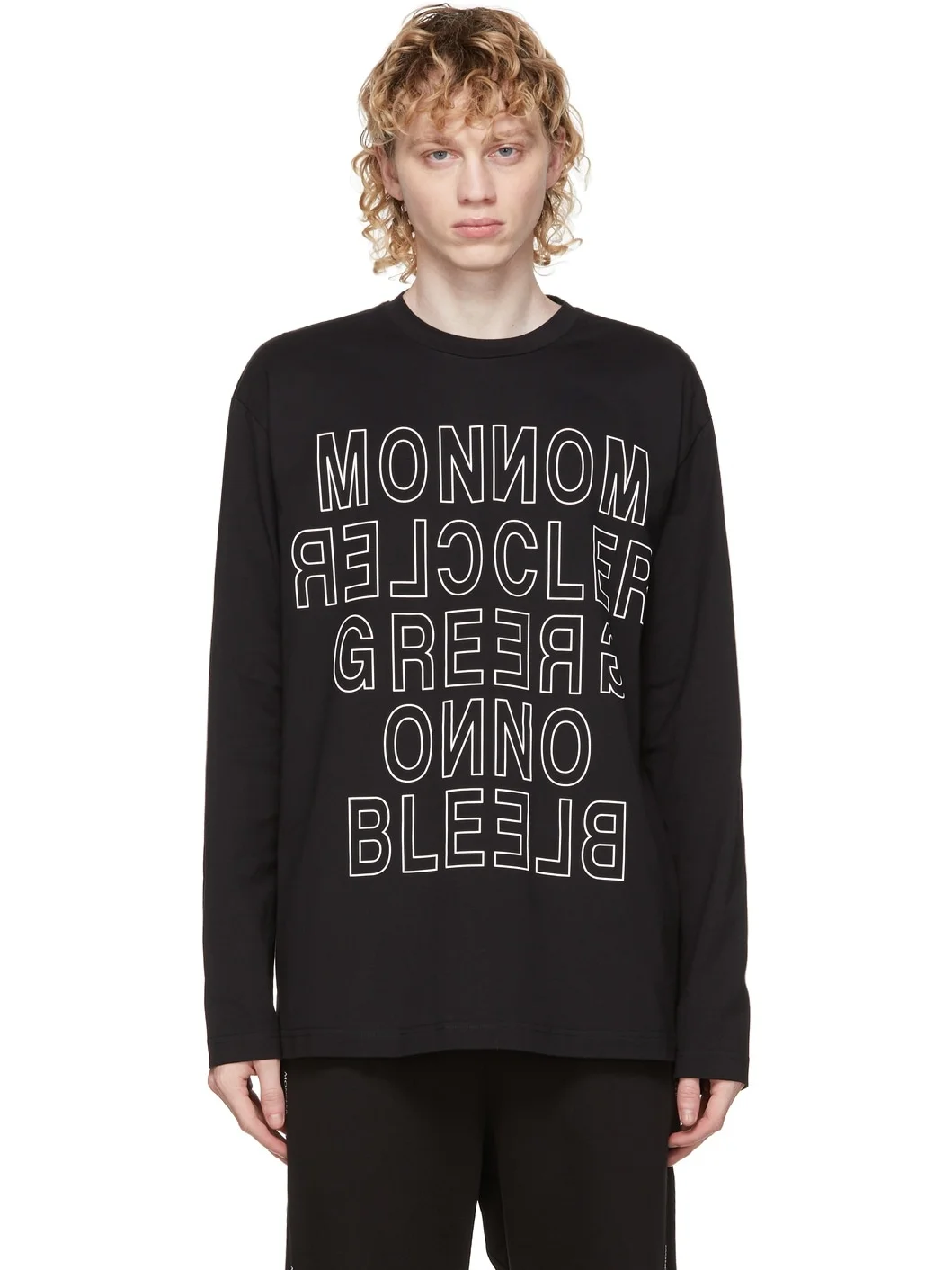 Black Logo Long Sleeve T-Shirt - 1
