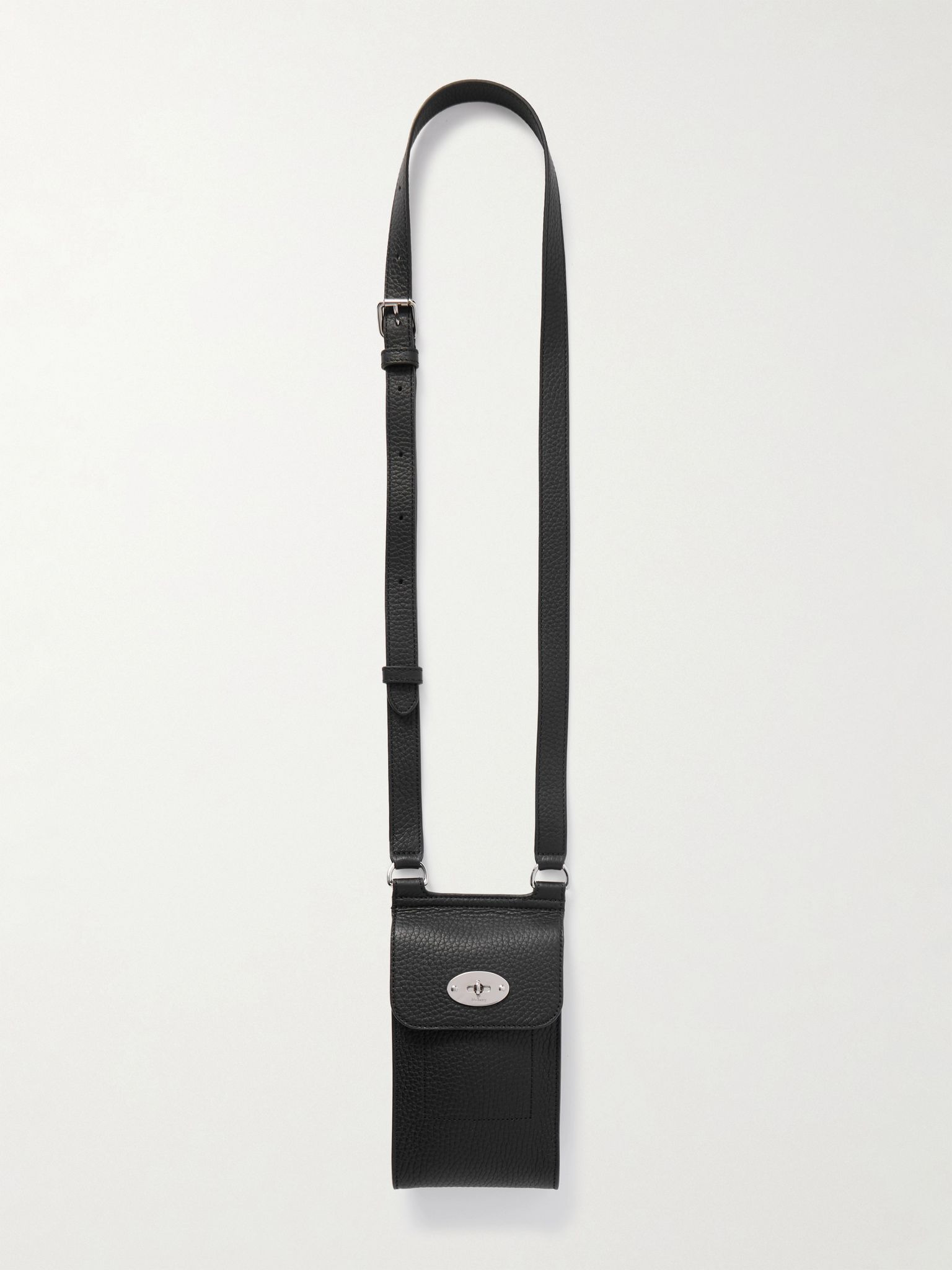 Mini Antony Full-Grain Leather Pouch Black - 1