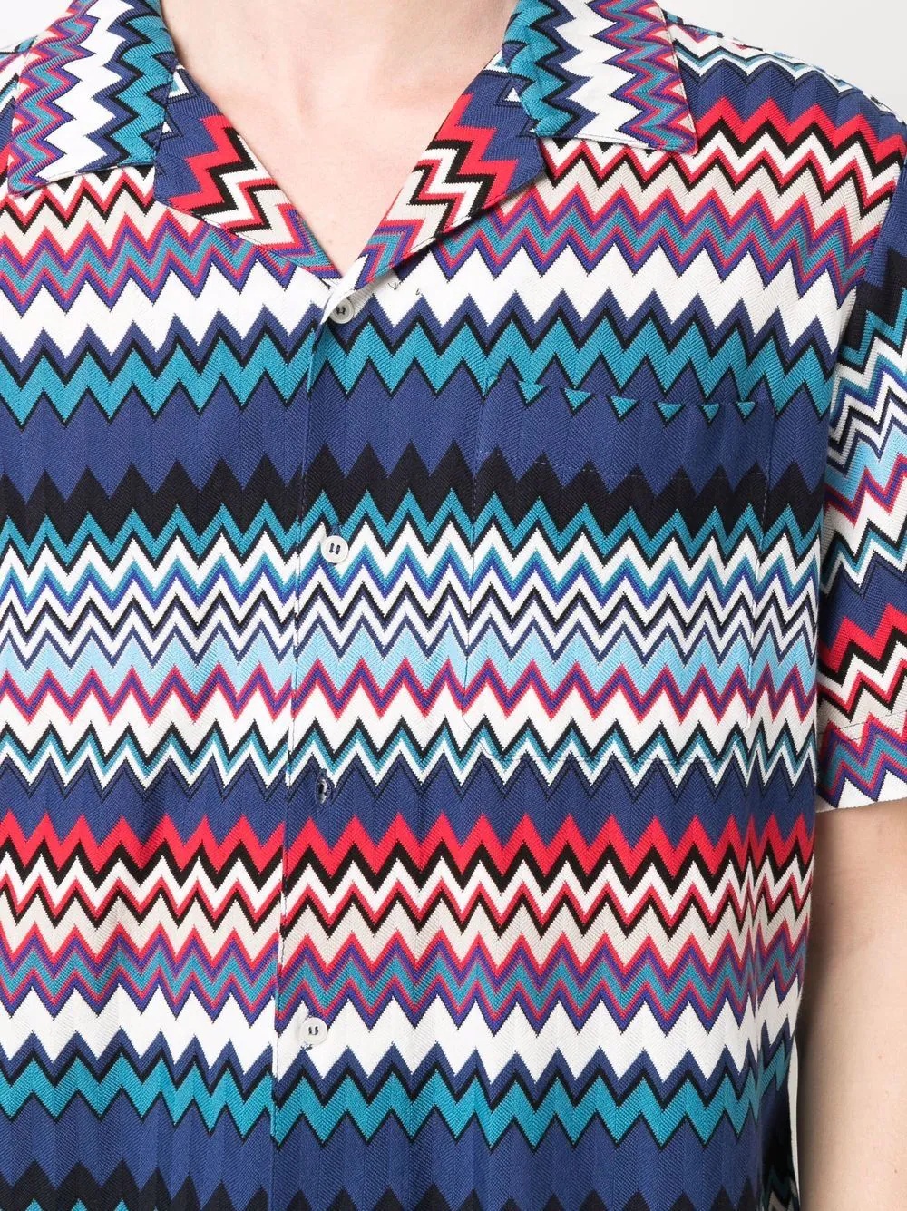 zigzag-print shirt - 5