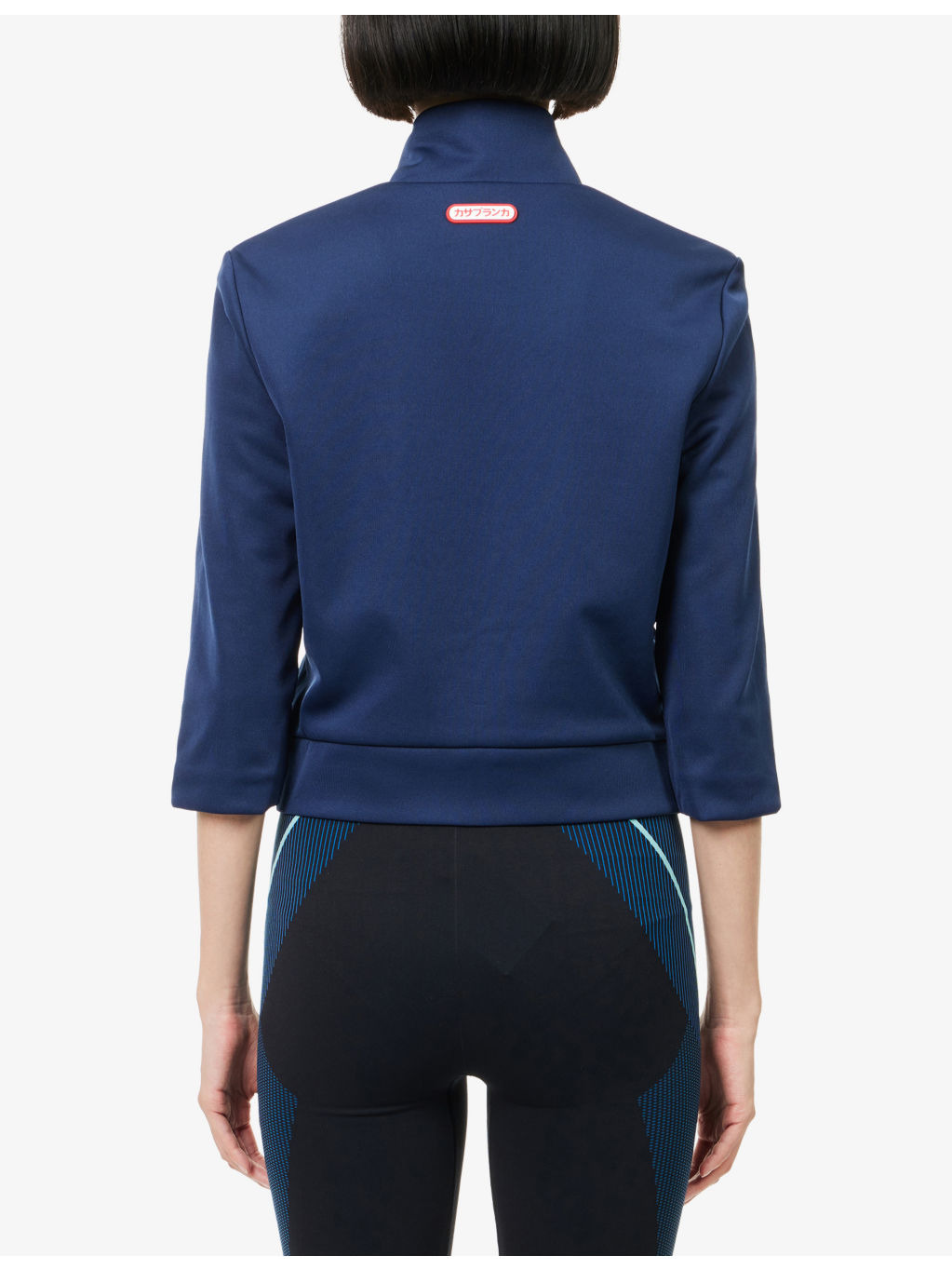 Tricot High-Neck Woven Track Jacket - 4