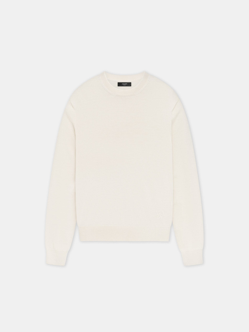 AMIRI LONG SLEEVE CREW-ALABASTER outlook
