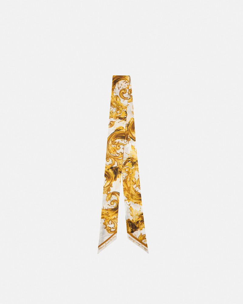 Printed Silk Twill Scarf Tie 1