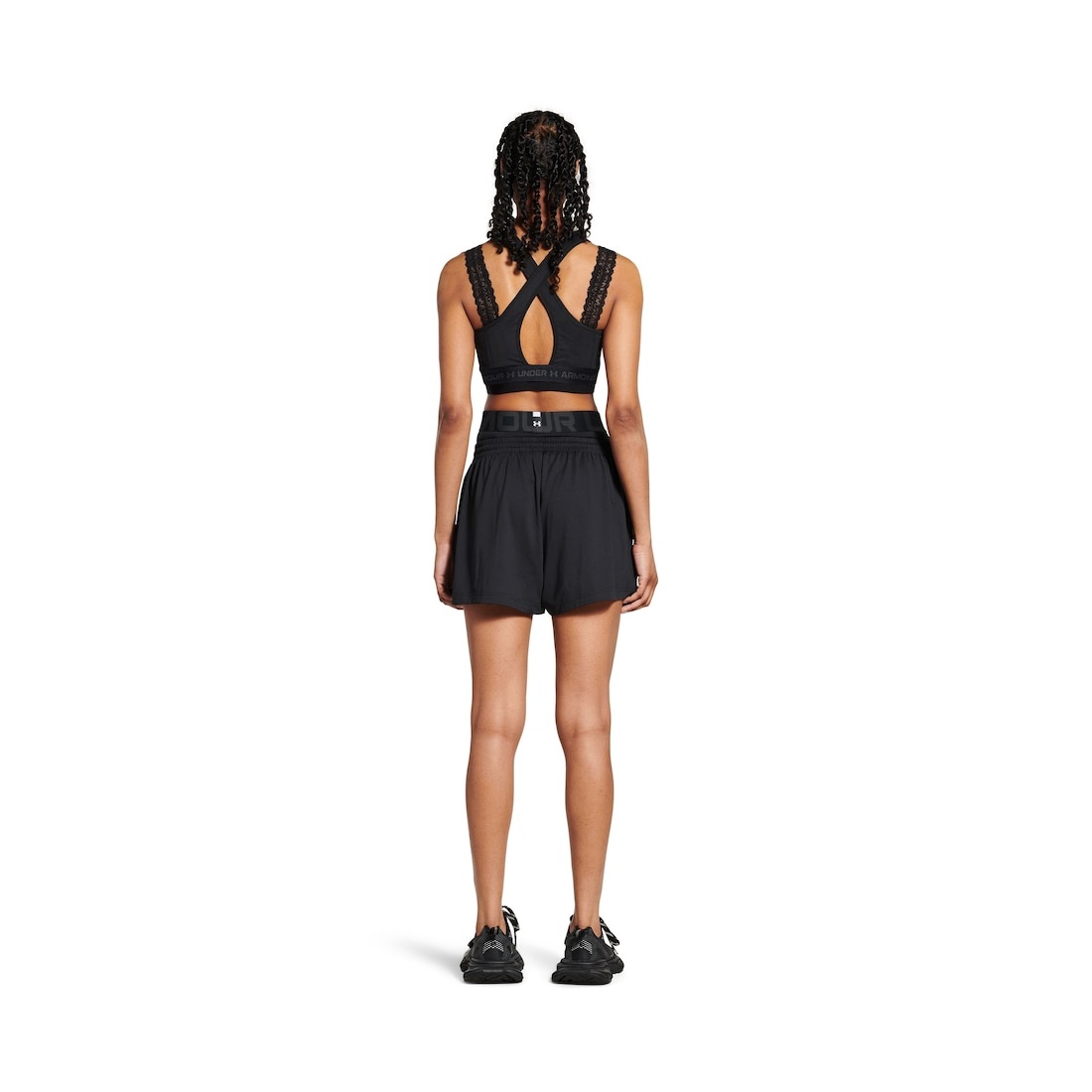 Women's Under Armour® Running Shorts in Black - 4