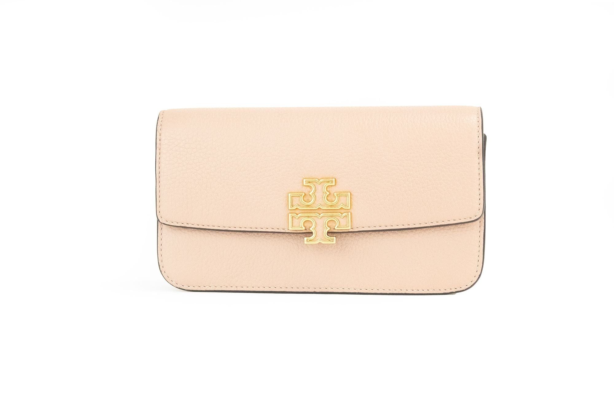 Tory Burch - Britten Small Meadowsweet Leather Chain Wallet Crossbody Bag - 1