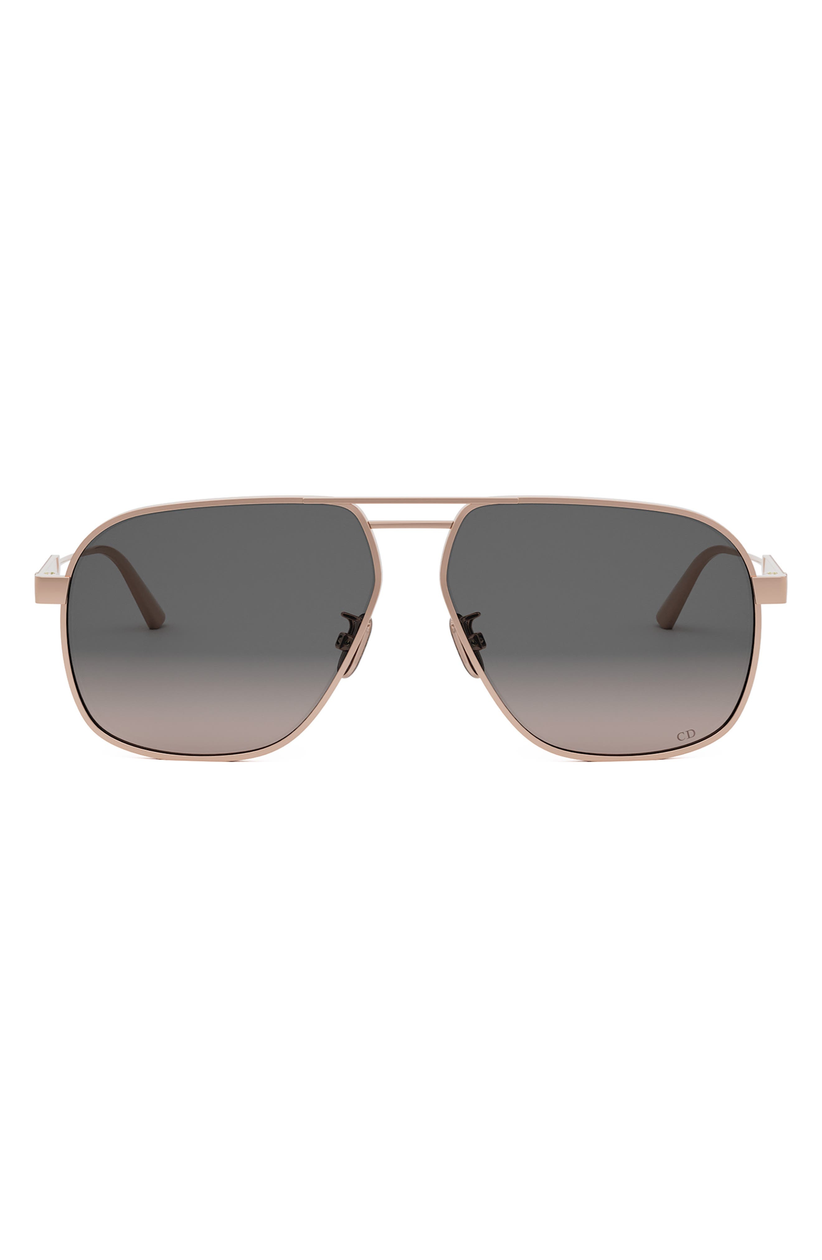'DiorCannage A3U 58mm Pilot Sunglasses in Shiny Rose Gold /Smoke at Nordstrom - 1