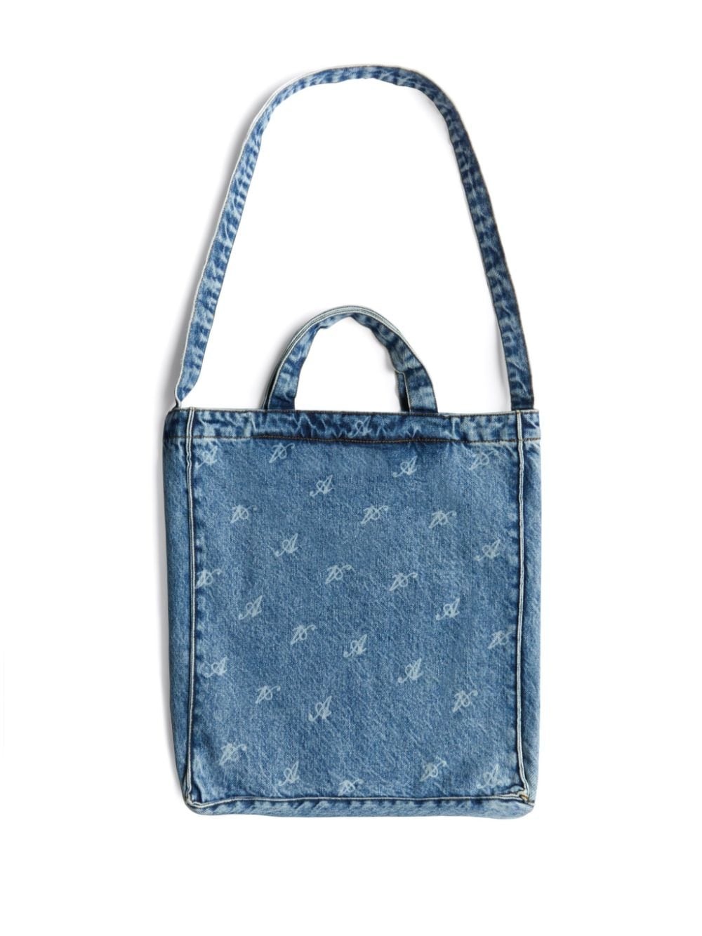 dune script denim tote bag - 3