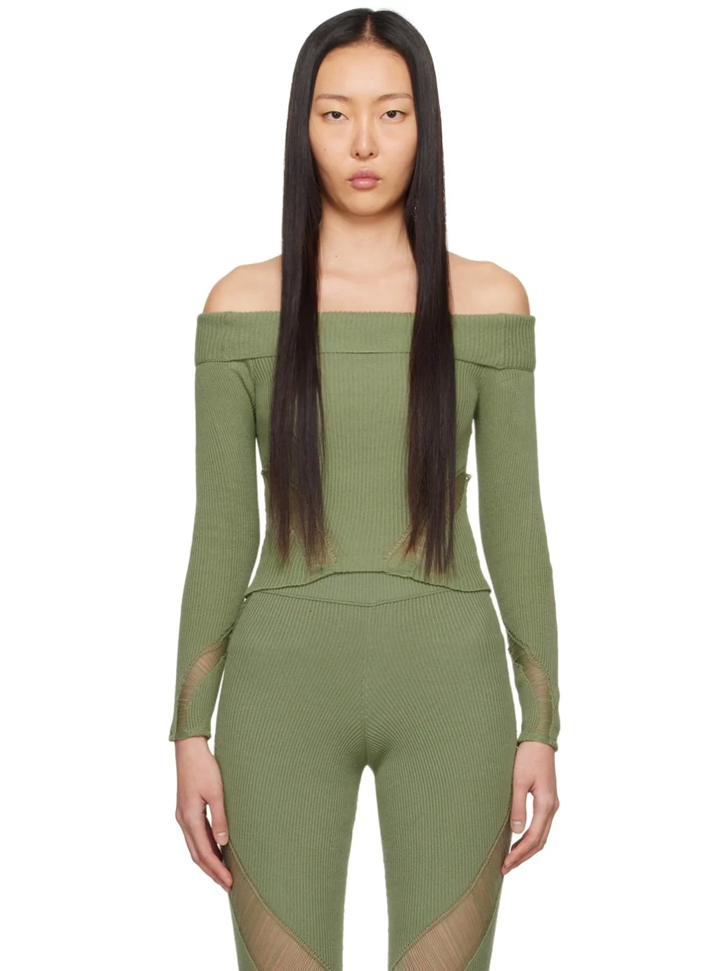 SSENSE Exclusive Green Floater Long Sleeve T-Shirt - 1