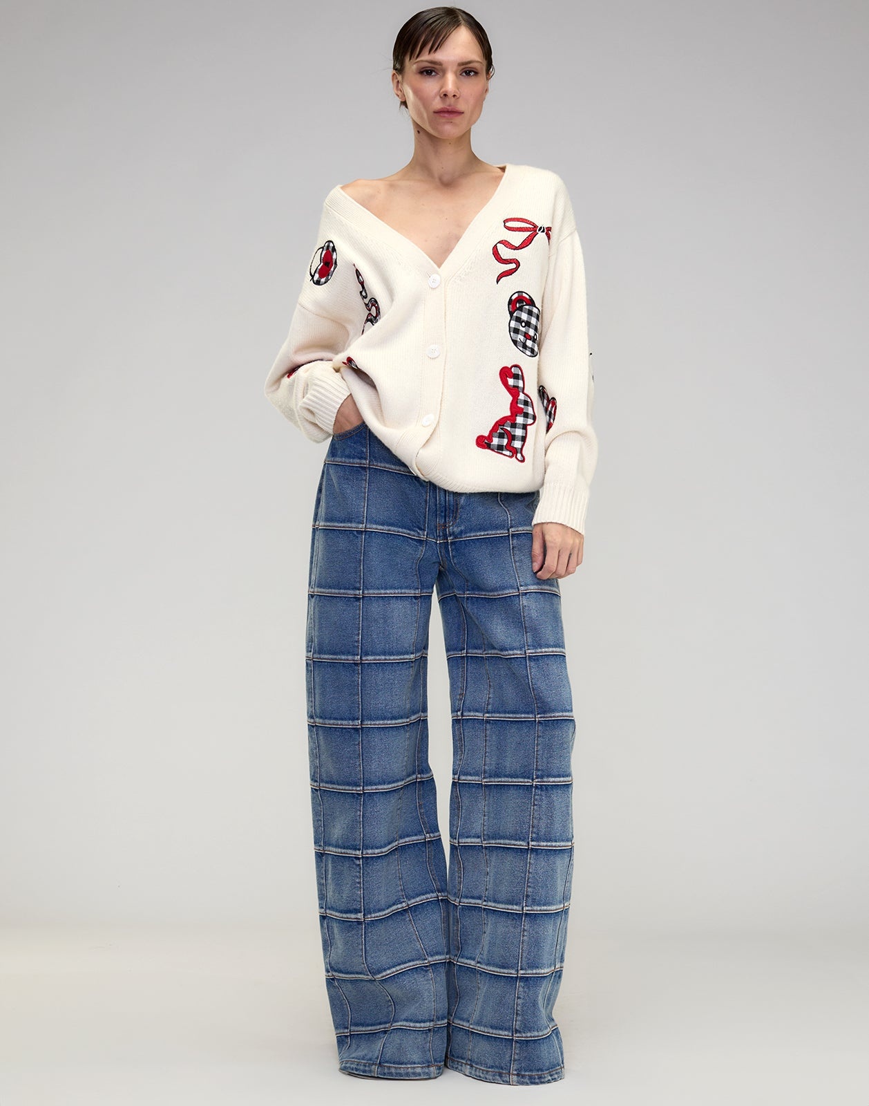 Playful Patchwork Cardigan - 3