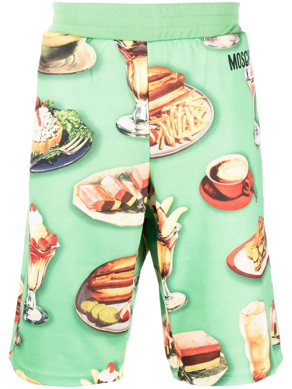 food-print track shorts - 1