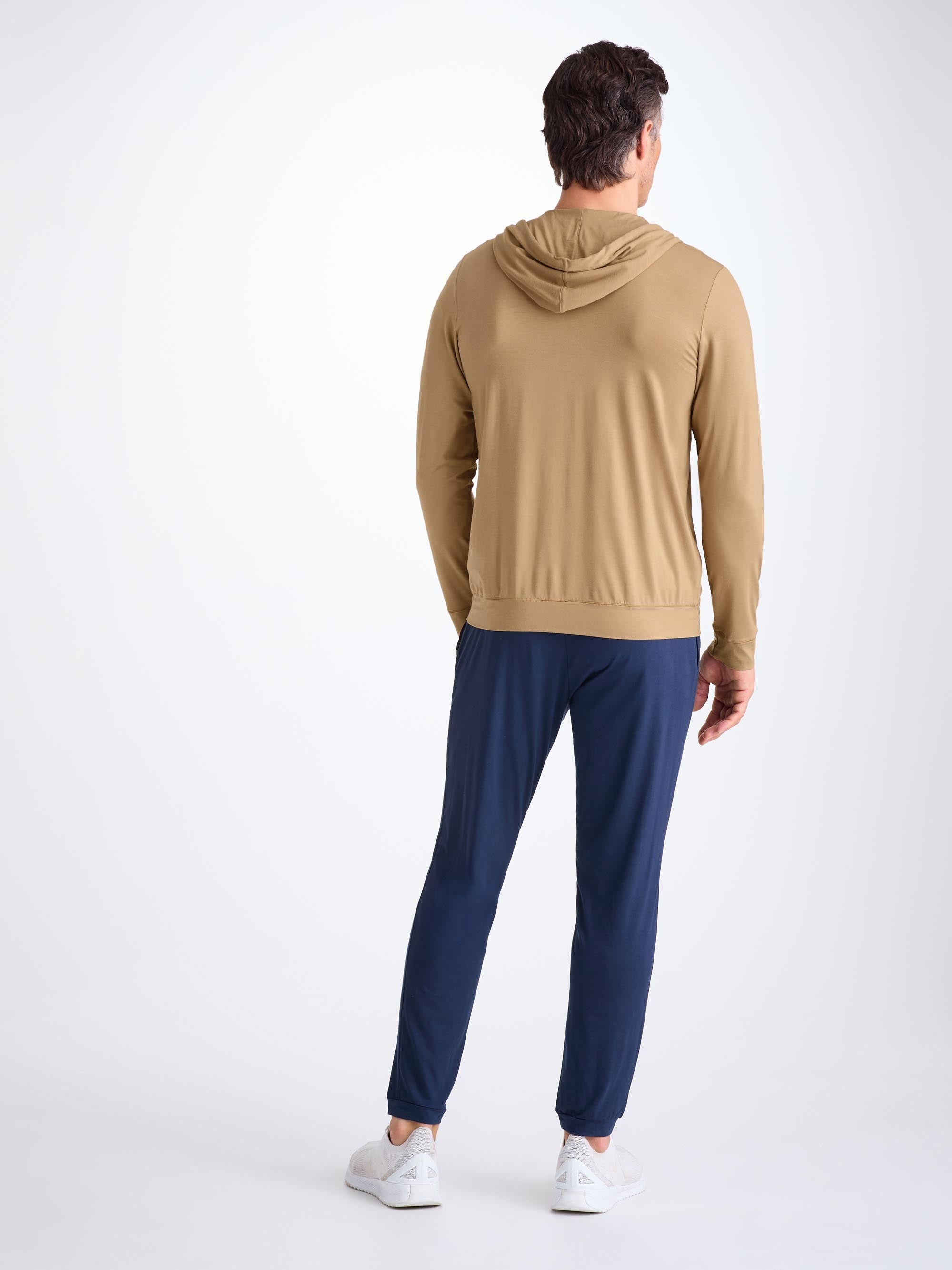 Men's Hoodie Basel Micro Modal Stretch Camel - 4