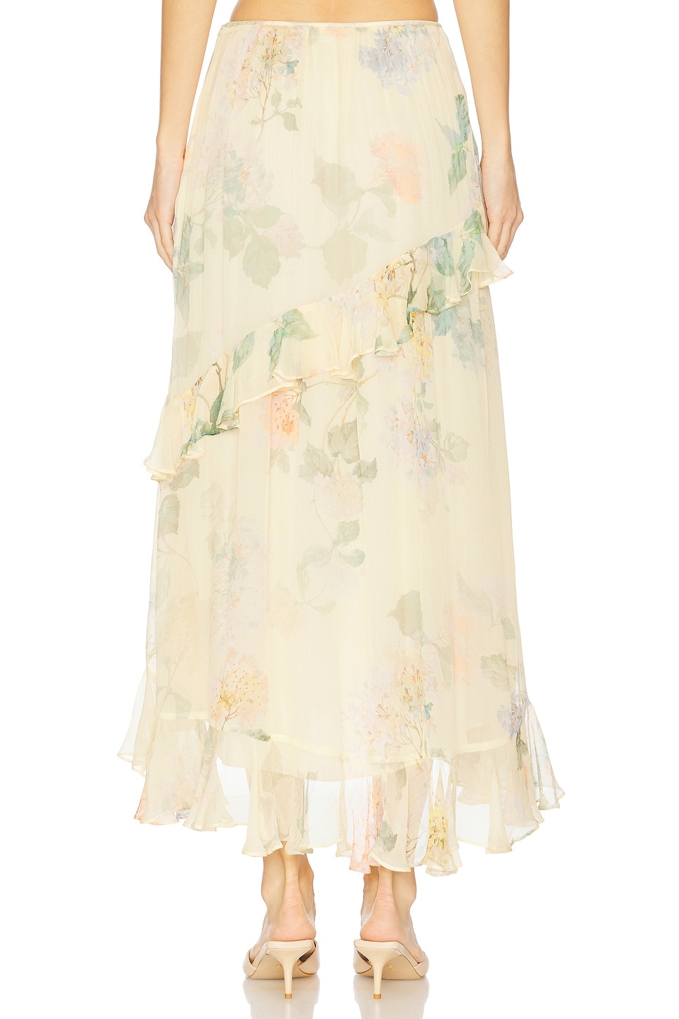 Illuminate Asymmetric Skirt - 4