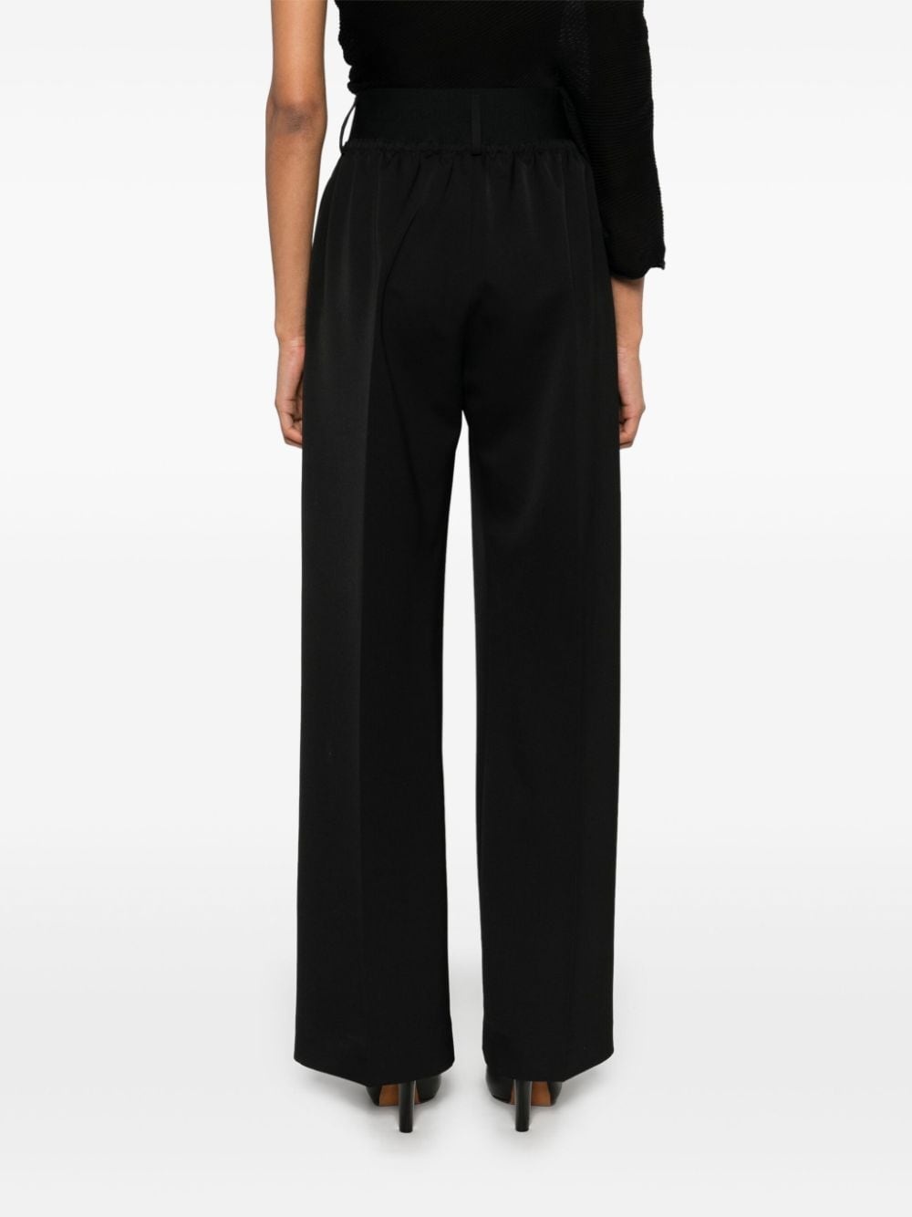 logo-jacquard trousers - 4