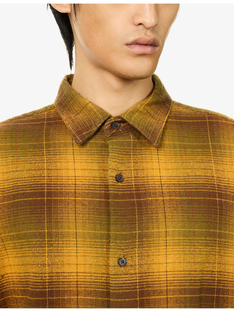 Vintage Check Flannel Silk Twill Shirt 5