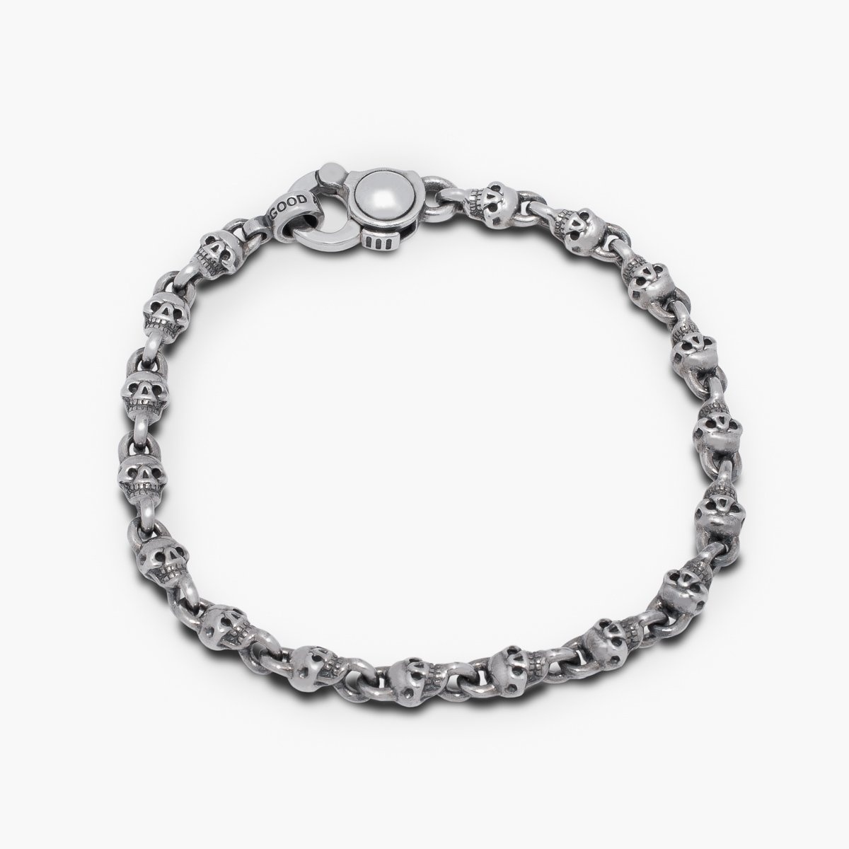 BRJSCS GOOD ART HLYWD Jack Skull Crusher Bracelet - Sterling Silver - 3