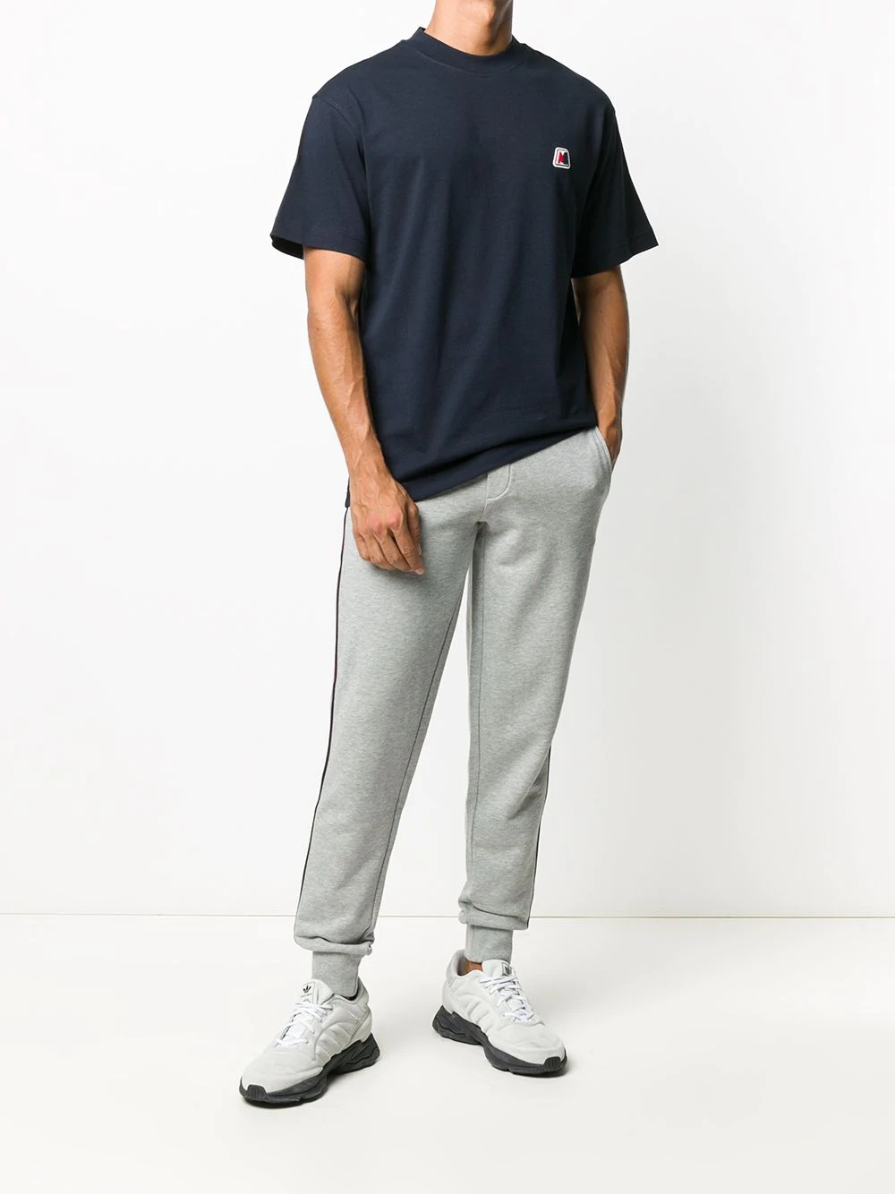 side stripe track pants - 2