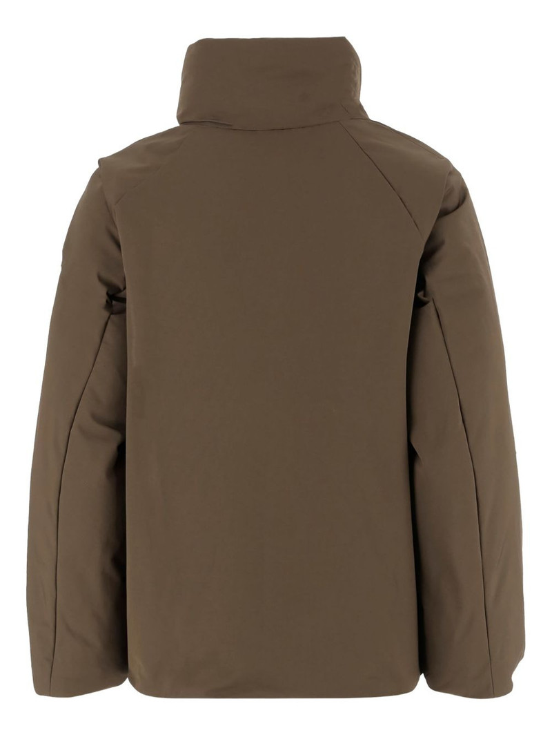 Aspesi high-collar button-fastening coat outlook