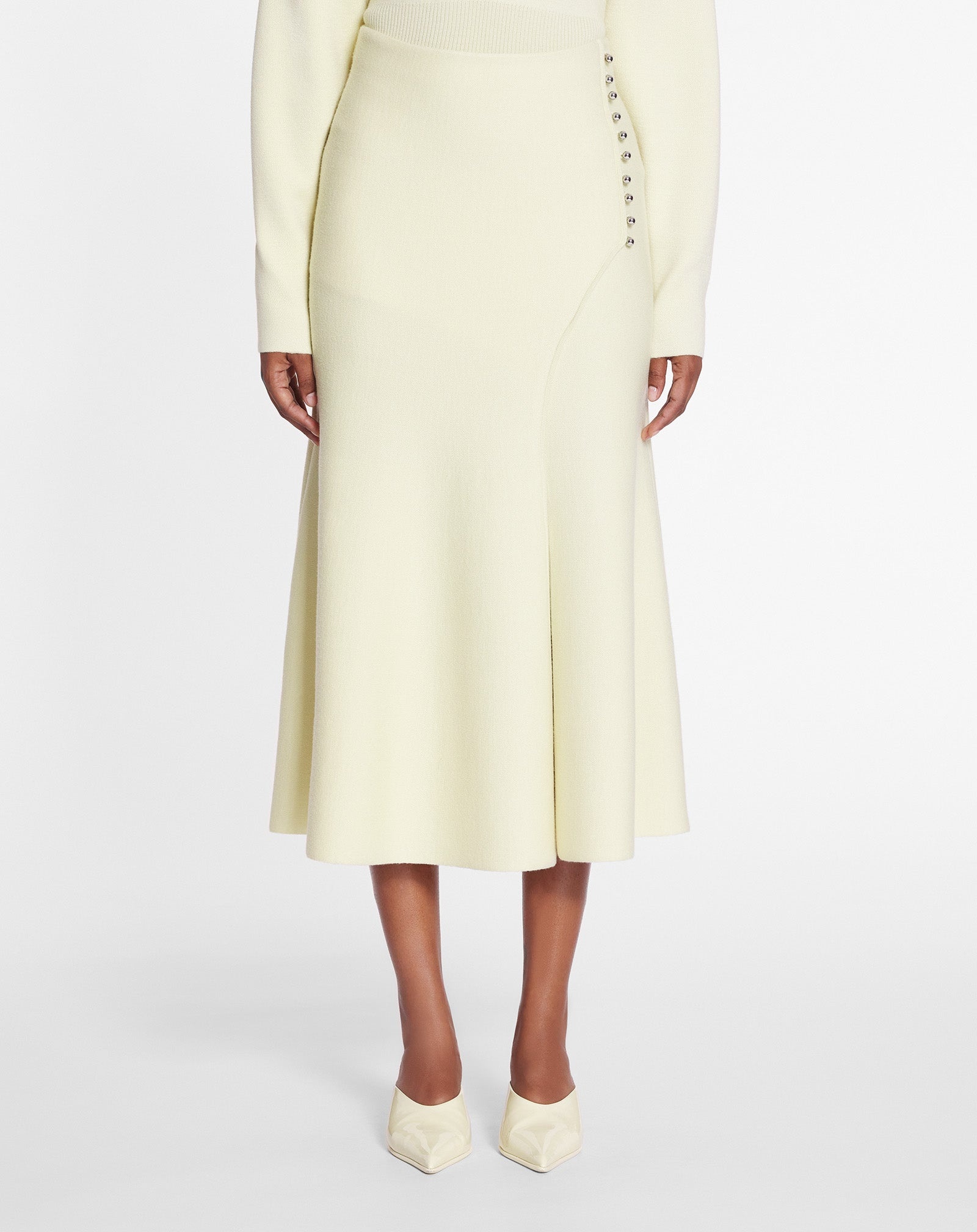 FLARED MIDI SKIRT - 3