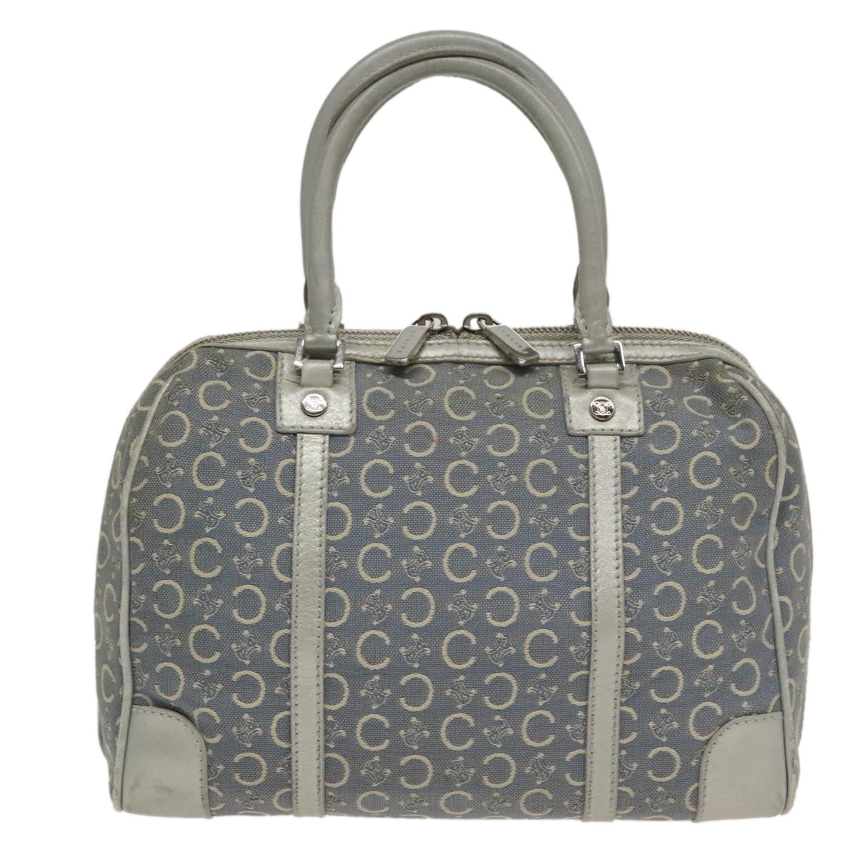 CELINE C Macadam Canvas Hand Bag Blue - 3