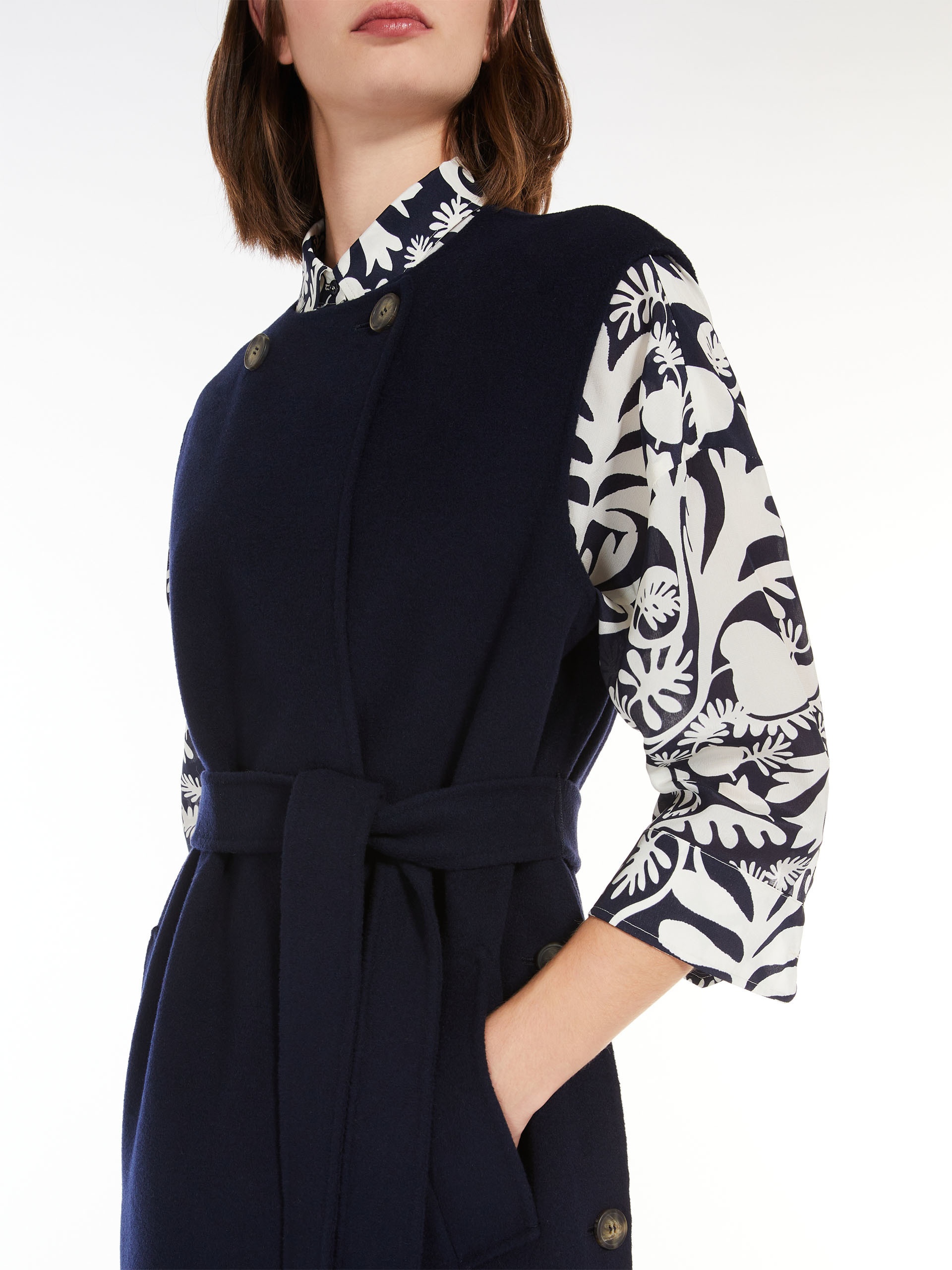 STECCA Double-breasted wool coat - 5