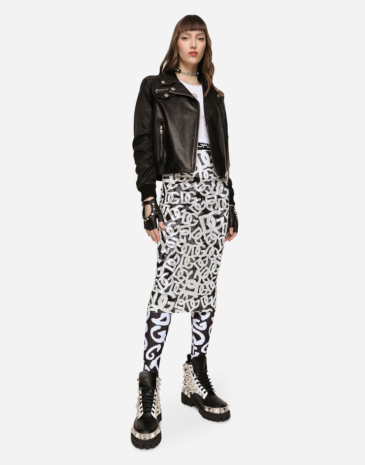 Leather biker jacket - 5