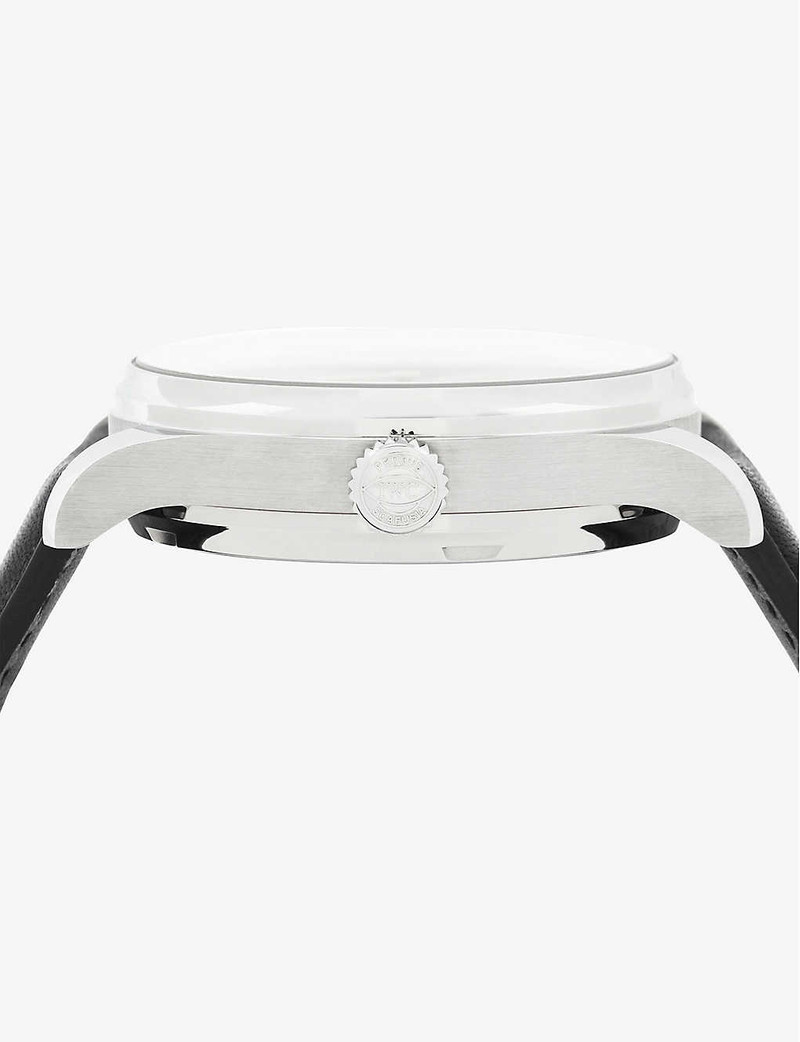 IW500704 Portugieser stainless-steel and leather automatic watch 4