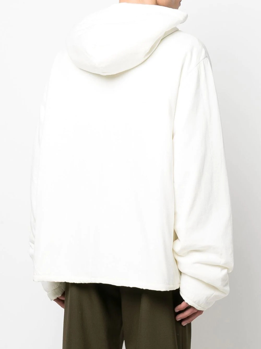 zipped oversized jacket - 4