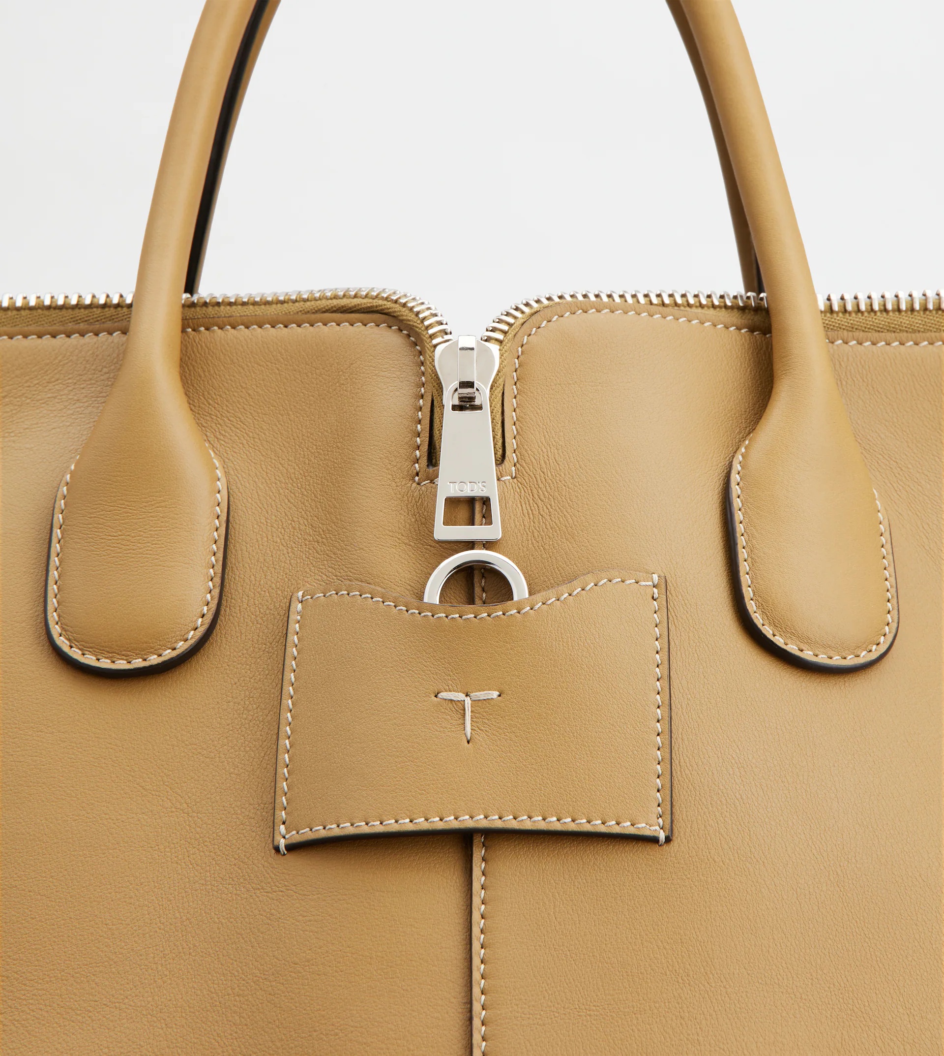 TOD'S DI BAG SWING IN LEATHER LARGE - BROWN - 9