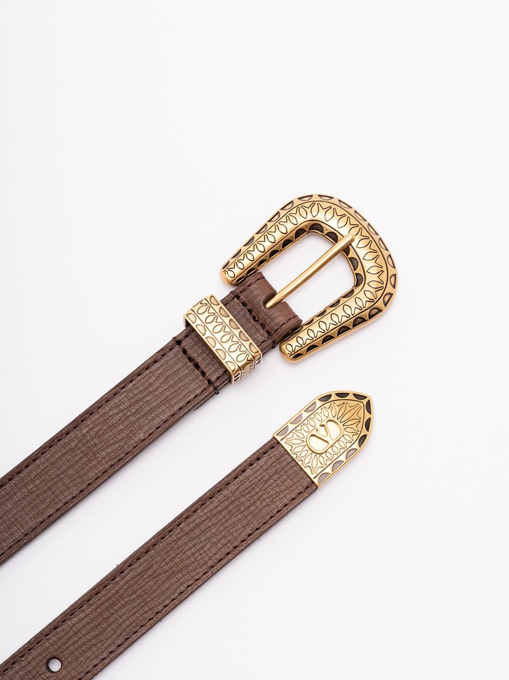 `VLogo Signature` Leather Belt - 2
