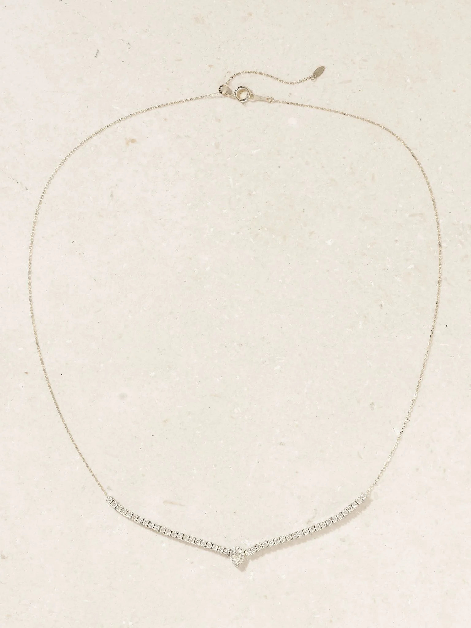 18-karat white gold diamond necklace Gold - 1