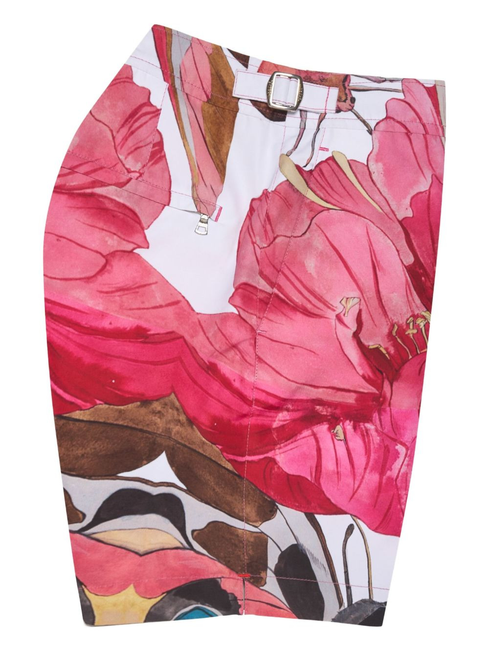 Bulldog floral-print swim shorts - 5