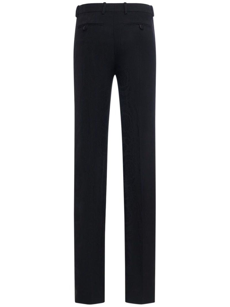 Barocco tailored wool straight pants - 5