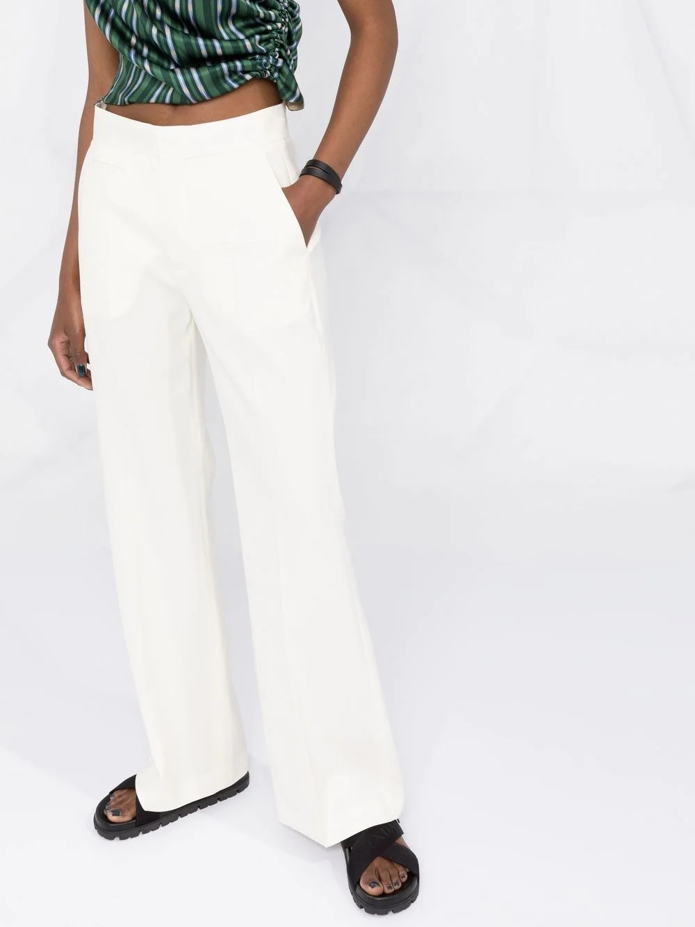 wide-leg virgin-wool trousers - 3