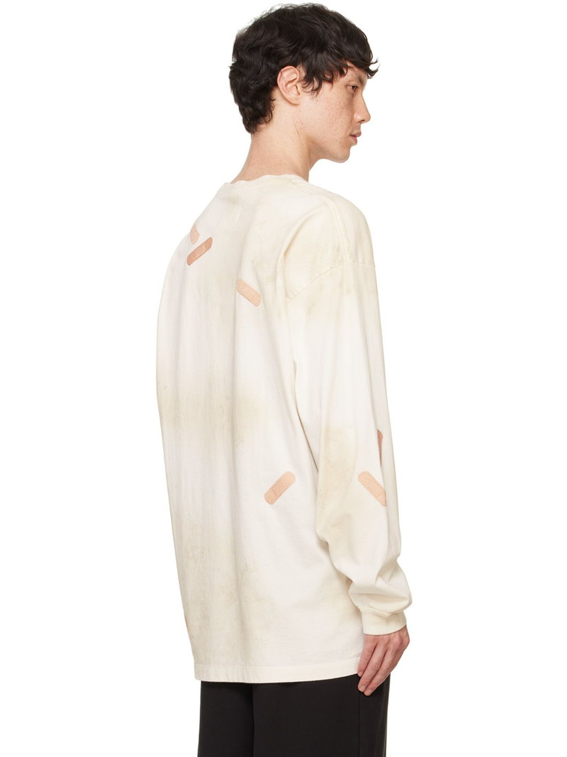 White Bandage Embroidery Long-Sleeve T-Shirt 3