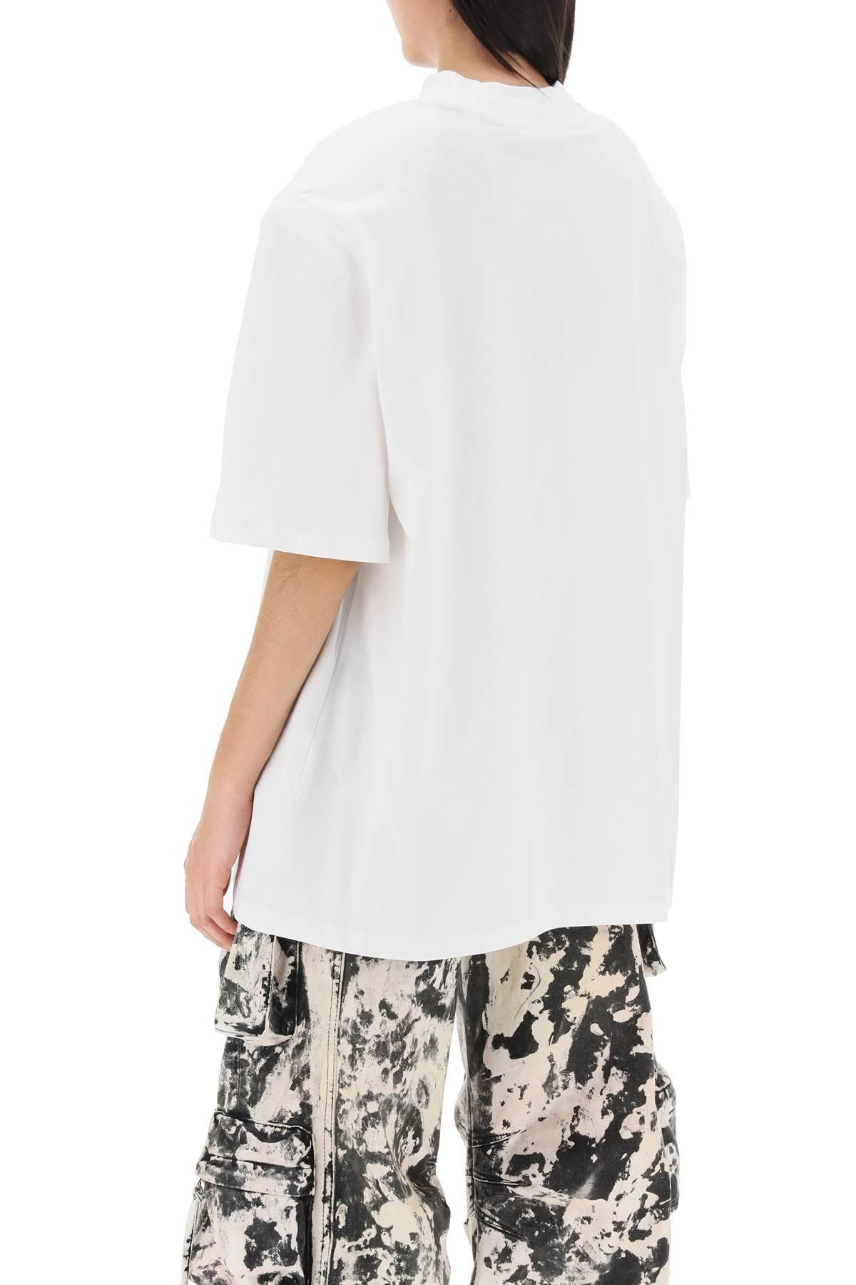 Kilie oversized T-shirt with padded shoulders - 4