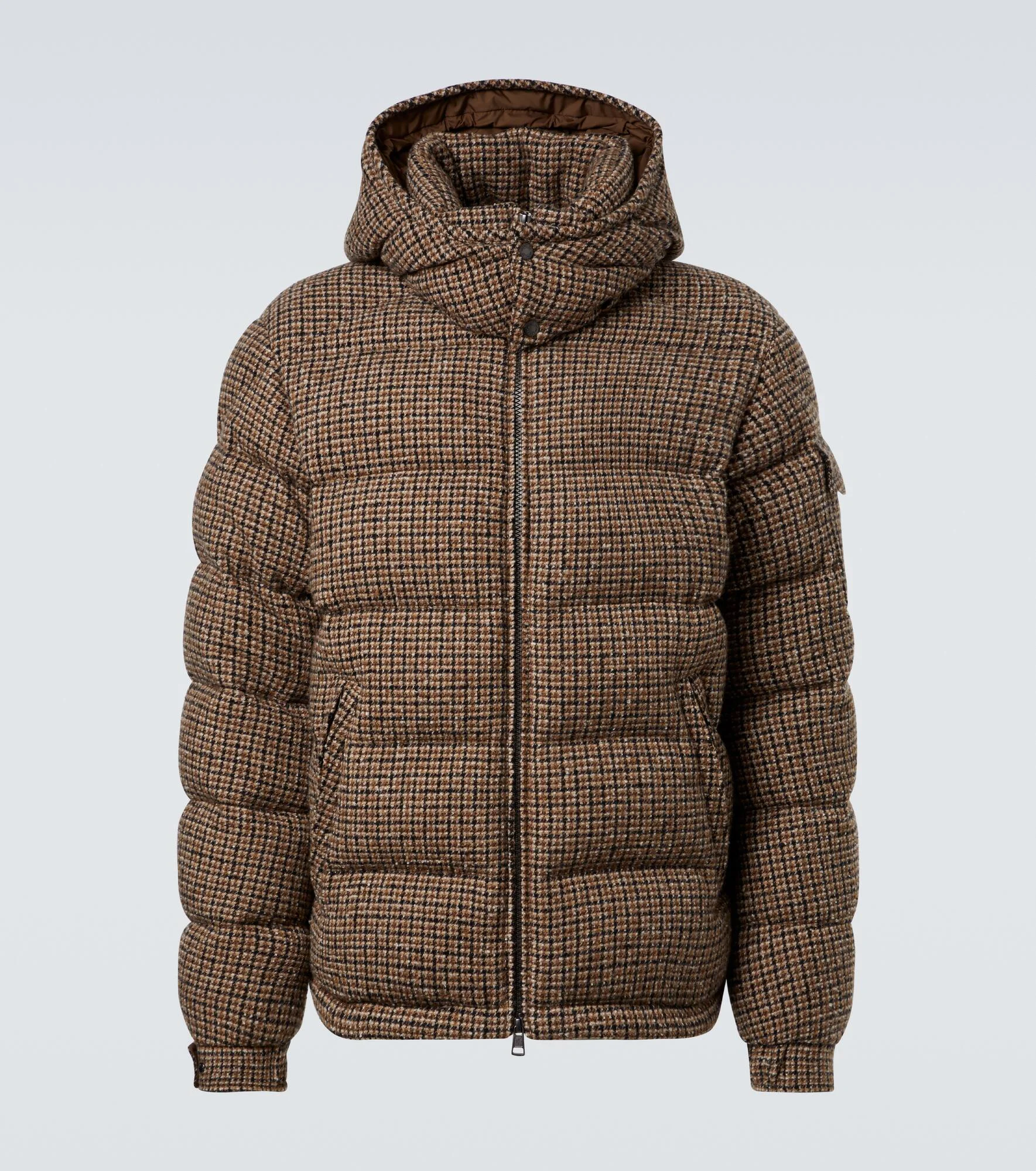 Montgenevre checked bouclé down jacket - 1
